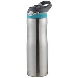 Contigo - 2076624 Contigo Stainless Steel Water Bottle | Vacuum-Insulated Water Bottle | Autospout Ashland Chill Water Bottle, 20 Oz, Stainless/Scuba