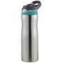 Contigo - 2076624 Contigo Stainless Steel Water Bottle | Vacuum-Insulated Water Bottle | Autospout Ashland Chill Water Bottle, 20 Oz, Stainless/Scuba