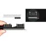 JMT M.2 NVME NGFF Heatsink SSD Cooler with 20mm Powerful Cooling Fan for Desktop PCIE M.2 2280 22110SSD with Thermal Pad (Black for 2280)