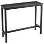 Mr IRONSTONE Bar Table, 47” Rectangular Kitchen Pub Dining Coffee Table High Writing Computer Table, for Narrow Space, Living Room, Dining Room-Sturdy Metal Frame, Easy Assembly, Industrial Design