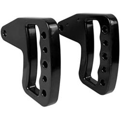 AMERICAN MODIFIED New Style Black Front Grab Handle Compatible with 2007-2018 Jeep Wrangler JK JKU & Unlimited Rubicon Sahara Sports- Pair