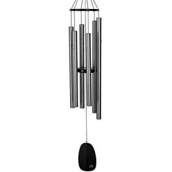 Woodstock Chimes BPLAS The Original Guaranteed Musically Tuned 44-Inch Bells of Paradise Wind Chime, Antique Silver