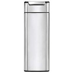 simplehuman 40 Liter / 10.6 Gallon Slim Touch-Bar Kitchen Trash Can, Brushed Stainless Steel