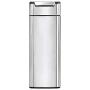 simplehuman 40 Liter / 10.6 Gallon Slim Touch-Bar Kitchen Trash Can, Brushed Stainless Steel