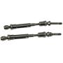 2PCS Aluminum Alloy RC CVD Steel Front & Rear Drive Shaft Axle Transmission Axle Joint for Traxxas Slash 4X4 Stampede Rustler VXL HQ727 Short Truck