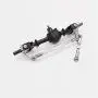 Tuneway Upgrade Metal Gear Bridge Axle for WPL B1 B-1 B14 B-14 B24 B-24 C14 C-14 C24 C-24 RC Car Spare Parts Metal Front Rear Axle Gear Steering Pull Rod Servo Pull Rod,Front+Rear