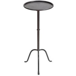 Creative Co-op Metal Martini Accent Table, Grey