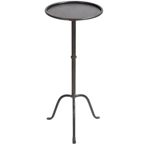 Creative Co-op Metal Martini Accent Table, Grey Creative Co-op Metal Martini Accent Table, Grey