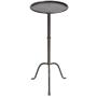 Creative Co-op Metal Martini Accent Table, Grey