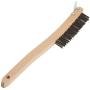 Forney 70521 Wire Scratch Brush, Stainless Steel with Curved Wood Handle, 13-3/4-Inch-by-.013-Inch Forney 70521 Wire Scratch Brush, Stainless Steel with Curved Wood Handle, 13-3/4-Inch-by-.013-Inch
