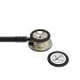 3M Littmann Classic III Monitoring Stethoscope, Champagne - Finish Chestpiece, Black Tube, Smoke Stem and Headset, 27 inch, 5861