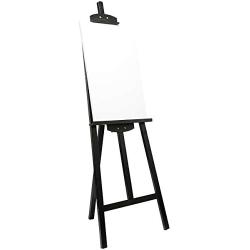 Marble Field Adjustable Wooden Tripod Easel Display Floor Easel Sketch Painting Portable, Black