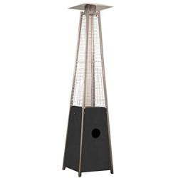 Hiland HLDSO1-GTCB 91-Inch Tall Quartz Glass Tube Heater - Hammered Silver