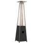 Hiland HLDSO1-GTCB 91-Inch Tall Quartz Glass Tube Heater - Hammered Silver