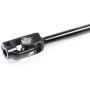 435mm Power Steering Gear Rack Adjustable Shaft Kit, PRO BAT, 110cc 125cc 140cc 150cc Go Kart ATV UTV Buggy Quad Mini Bike Trik Steering Wheel Parts Assembly, Black