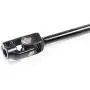 435mm Power Steering Gear Rack Adjustable Shaft Kit, PRO BAT, 110cc 125cc 140cc 150cc Go Kart ATV UTV Buggy Quad Mini Bike Trik Steering Wheel Parts Assembly, Black