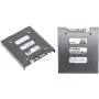 Pasow 2 Pack 2.5'' to 3.5'' SSD HDD Hard Disk Drive Bays Holder Metal Mounting Bracket Adapter for PC (Bracket) Pasow 2 Pack 2.5'' to 3.5'' SSD HDD Hard Disk Drive Bays Holder Metal Mounting Bracket Adapter for PC (Bracket)