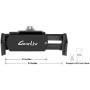GearLiv Car Air Vent Phone Holder with 360° Rotation Compatible with iPhone X, iPhone 8/8 Plus/6S/6 Plus 5S SE, Samsung Galaxy Note 6/S7, GPS and Other Devices Up to 3.3 Inches Wide - Saturn (Black)
