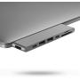 Purgo USB C Hub Adapter for MacBook Pro M1 2020 and MacBook Air M1 2020, with HDMI, 100W PD, TB 3, 2 USB 3.0 and SD/Micro Card Readers – Space Grey (PG-TC401)