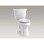 Kohler K-4639-0 Cachet Round White Toilet Seat, with Grip-Tight Bumpers, Quiet-Close Seat, Quick-Release Hinges, Quick-Attach Hardware, Toilet Seat