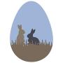Easter Bunny Metal Die Cuts, Cutting Dies Cut Stencils for DIY Scrapbooking Photo Album Decorative Embossing Paper Dies for Card Making Template