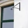Atemou Single Step Handrail,Black Handrail Railings 1 Step Handrail Metal Wrought Iron Handrail, Handrail Railings for Steps Porch Single Step handrail
