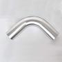 OD 3''(76mm), 90 Degree Bend Elbow 3 Inch Aluminum Pipe Tube, Leg Length 4'' (100mm), Intercooler Pipe High Class Brushed Treatment Tight Radius Air Intake Tube