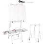 Bob Ross 2-in-1 Studio Easel - As Seen on Netflix Metal Easel Four Legged Tabletop Easel - White