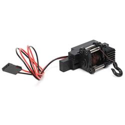 Tbest RC Winch, Black Plastic Metal Automatic Winch Upgrade Parts Fit for 1/16 RC Car WPL C34 C34K C34KM