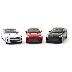 [Kia Toys Collation] 1:38 Diecast Mini Car Miniature 1-pc for 2017 2018 Kia Stinger (Snow White Pearl)