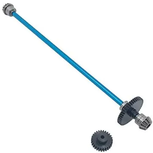 Spare Parts Differential Central Drive Shaft Motor Gear for WLtoys 124018 124019 Parts 1/12 Scale RC Car Buggy Accessory Fittings - 2pcs Blue