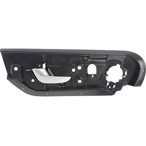 Interior Door Handle compatible with Volvo S60 01-09 Front LH Inside Satin Chrome and Black Housing Plastic and Metal w/Kits