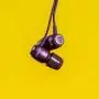 LUDOS Clamor Wired Earbuds in Ear Headphones with Microphone, Earphones with Mic and Volume Control, Memory Foam, Reinforced Cable, Bass Compatible with iPhone, Apple, iPad, Computer, Laptop, PC