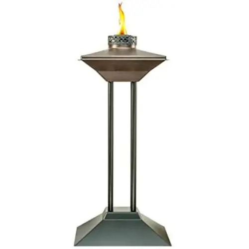 TIKI Brand Cordoba Metal Patio Torch, Bronze, 28-Inch TIKI Brand Cordoba Metal Patio Torch, Bronze, 28-Inch