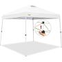 CROWN SHADES Pop up Canopy, Slant Leg Outside Canopy Top 9x9 ft, Base 11x11 ft, One Push Up Instant Shelter Canopy with Wheeled Bag, White CROWN SHADES Pop up Canopy, Slant Leg Outside Canopy Top 9x9 ft, Base 11x11 ft, One Push Up Instant Shelter Canopy with Wheeled Bag, White
