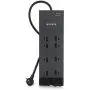 Belkin 8-Outlet Home And Office Surge Protector, Telephone Line And Flat AC Plug, 12ft Cord Belkin 8-Outlet Home And Office Surge Protector, Telephone Line And Flat AC Plug, 12ft Cord