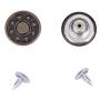 I-MART 50 Sets Metal Jeans Buttons Tack Snap Button Replacement Kit with Rivets (Bronze)