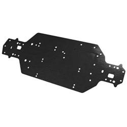 Facibom for HSP 03001 03602 Aluminum Alloy Metal Chassis 3MM Thickness 1/10 Upgrade Parts for Flying Fish 94103 94123,Black