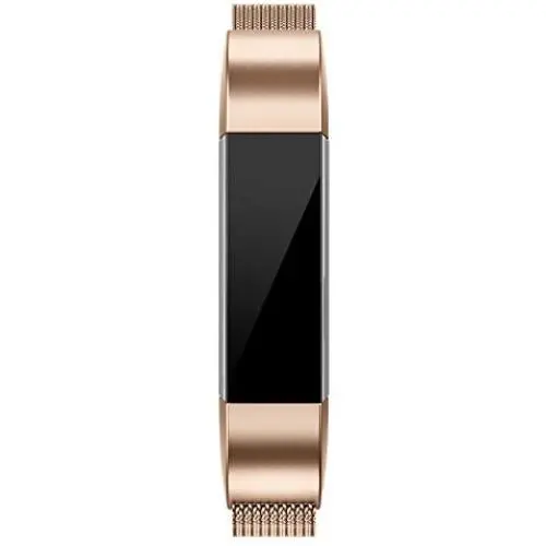 QusFy Metal Bands Compatible with Fitbit Alta/Alta HR, Fitbit Ace, Stainless Steel Metal Replacement Accessories Wristband Small Large for Women Men, Silver, Black, Rose Gold, Colorful, Champagne