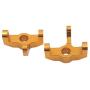 LEIPUPA 1 Pair RC Metal Steering Cup for 1:12 1:14 Wltoys 124018 124019 144001 Model Buggy Trucks Car Spare Parts - Gold