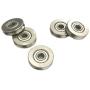 Bearing Steel V Groved Wire Pulley Bearing Wheels Roller 5x22x5mm, 5 Pcs