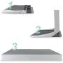 Zinus Jayanna 7.5 Inch BiFold Box Spring / Mattress Foundation / Zero Assembly / Sturdy Metal Structure, Full