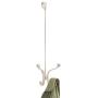 mDesign Metal Modern Long Easy Reach Over The Door Storage Organizer Rack - Hang Coats, Hoodies, Jackets, Hats, Scarves, Purses, Leashes, Towels, Robes, Clothing - 4 Hooks, 2 Pack - Satin