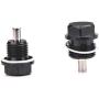 Magnetic Oil Drain Plug Magnetic Sump Drain Nut Oil Drain Bolt(M12x1.25,Black)