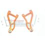 GPM for Traxxas Unlimited Desert Racer 4X4 (#85076-4) Upgrade Parts Aluminum Front Upper Suspension Arm - 1Pr Set Orange