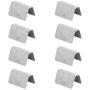 Wind/Rain Deflectors Channel New Metal Universal Clips, 8Pcs Stainless Steel Car Wind/Rain Deflector Channel Fitting Fixing Retaining Clips Fit for HEKO G3 SNED