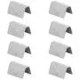 Wind/Rain Deflectors Channel New Metal Universal Clips, 8Pcs Stainless Steel Car Wind/Rain Deflector Channel Fitting Fixing Retaining Clips Fit for HEKO G3 SNED