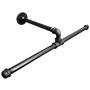 DIY CARTEL Industrial Pipe Wall Mount Clothing & Garment Rack - Hardware ONLY - Perfect for Retail Display, Organizing, Laundry (22.5 - Inch)
