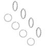 UNICRAFTALE 100pcs 304 Stainless Steel Close but Unsoldered Jump Rings Silver Tone Open Jump Rings Twisted Connector Rings for Necklace DIY Jewelry Making 12x1.5mm