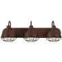 Kira Home Liberty 24'' 3-Light Modern Industrial Farmhouse Vanity/Bathroom Light, Brushed Bronze Finish